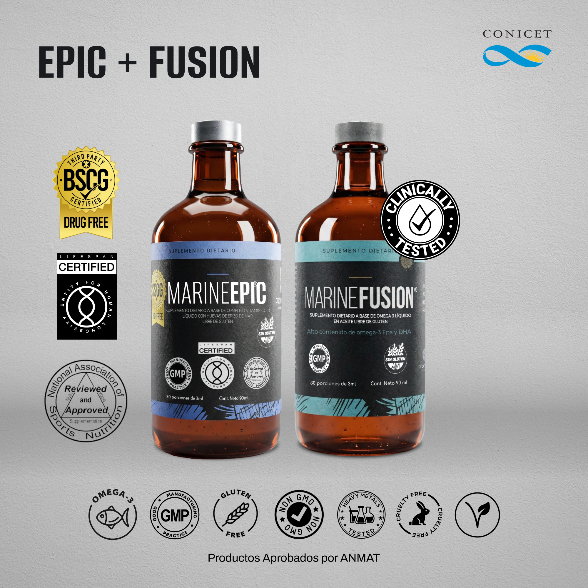 MARINE EPIC® BOTELLA + MARINE FUSION® BOTELLA