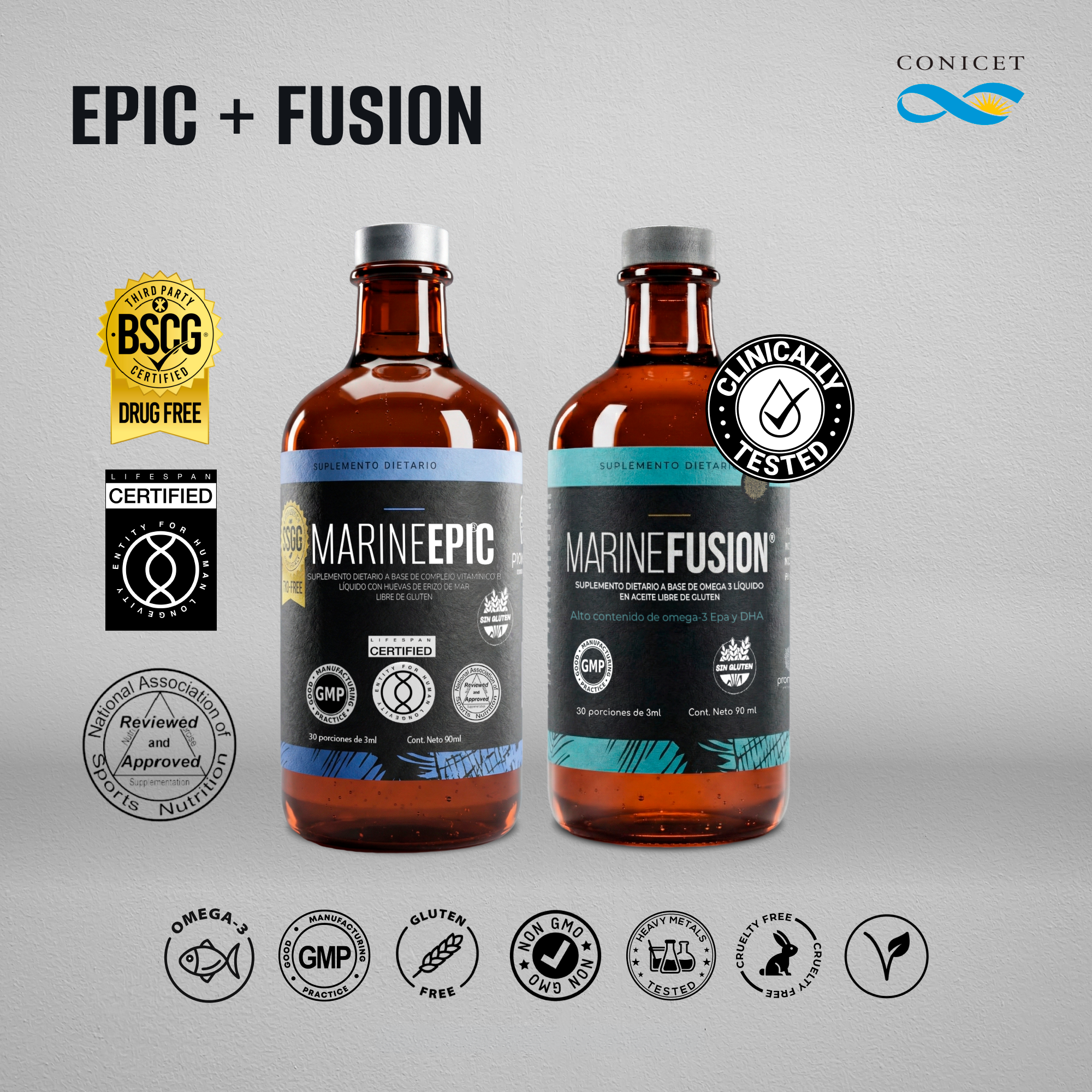 MARINE EPIC® BOTELLA + MARINE FUSION® BOTELLA