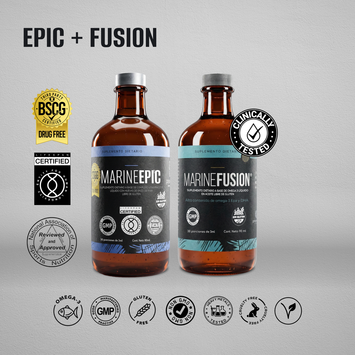 MARINE EPIC® BOTELLA + MARINE FUSION® BOTELLA