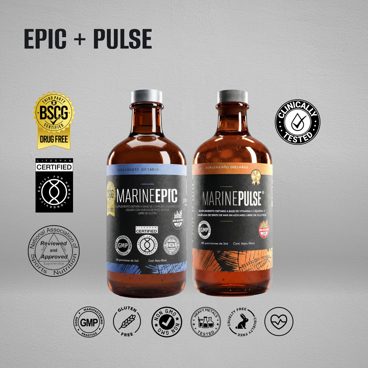 MARINE PULSE® BOTELLA + MARINE EPIC®  BOTELLA